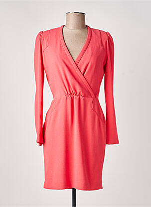Robe courte manches longues manches longues rose HOSS femme