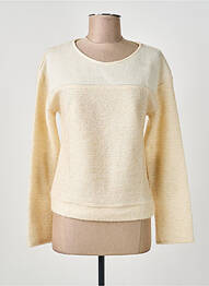 Pull stretch manches longues beige GAËLLE BARRE femme