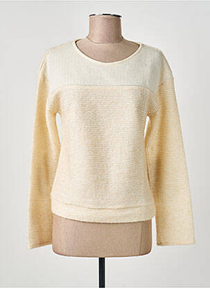 Pull stretch manches longues beige GAËLLE BARRE femme