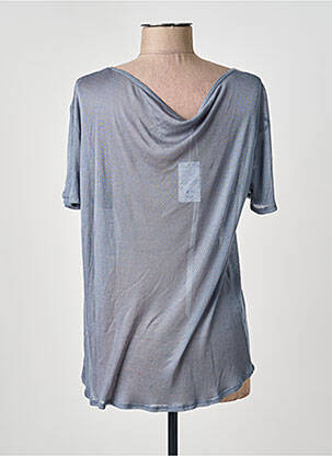T-shirt stretch manches courtes gris FINE COLLECTION femme