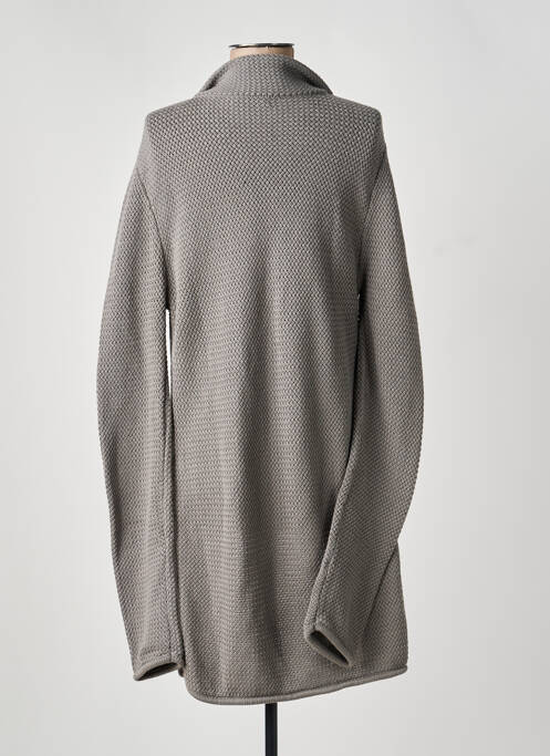 Gilet manches longues stretch gris NORO femme