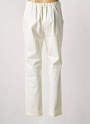 Pantalon droit taille élastique blanc MON N°2 femme