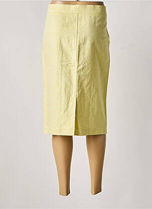 Jupe mi-longue coupe droite jaune MOMONI femme