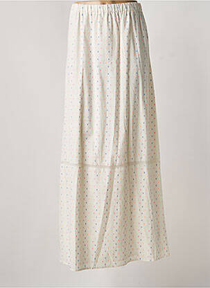 Jupe longue coupe évasée blanc HOSS femme