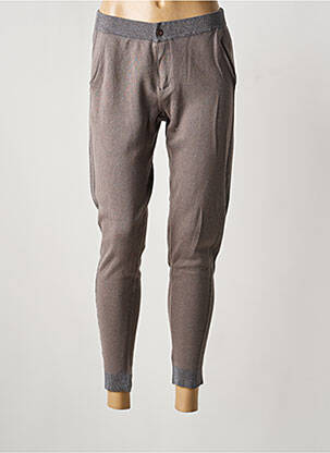 Pantalon slim taille élastique gris CUSTOMMADE femme