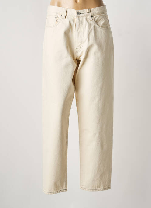 Jean coupe mom poches beige MA'RY'YA femme