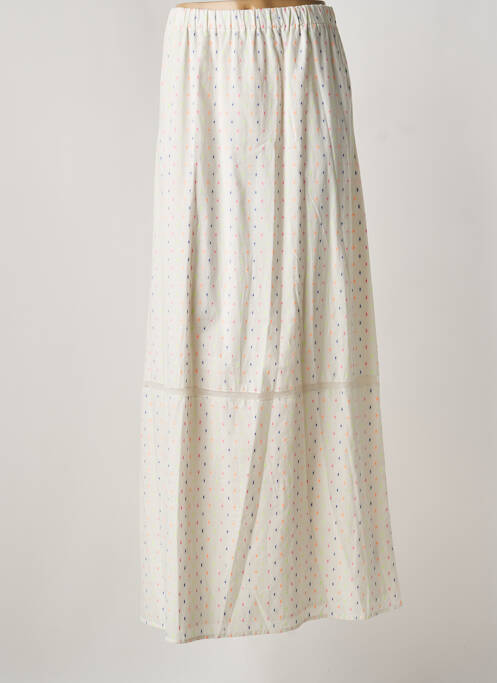 Jupe longue coupe évasée blanc HOSS femme