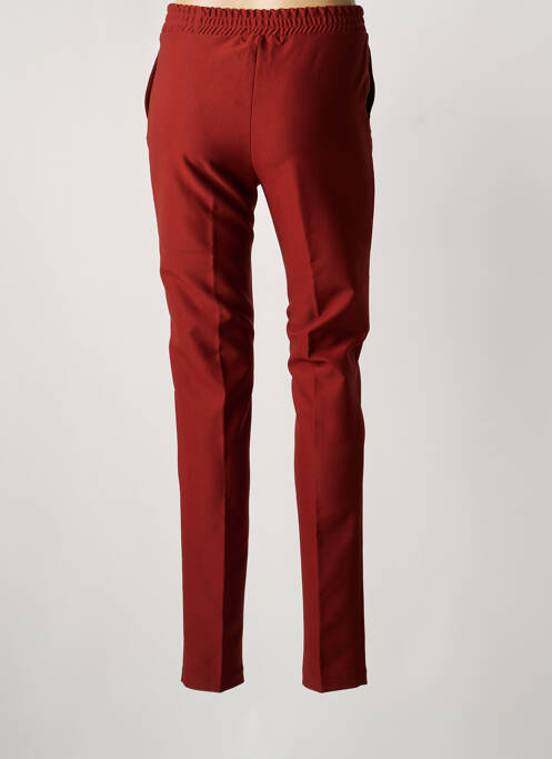 Pantalon slim taille élastique marron NATHALIE VLEESCHOUWER femme