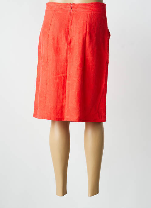Jupe short coupe droite rouge GAËLLE BARRE femme