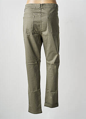 Pantalon droit stretch taille normale vert VOGGO femme