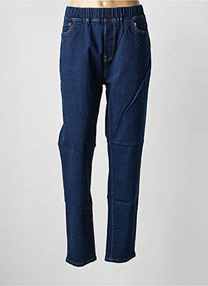 Jeans coupe droite stretch taille normale bleu VOGGO femme