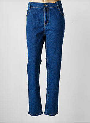 Jeans coupe droite stretch taille normale bleu VOGGO femme