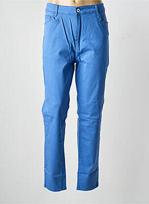Pantalon droit stretch taille normale bleu VOGGO femme