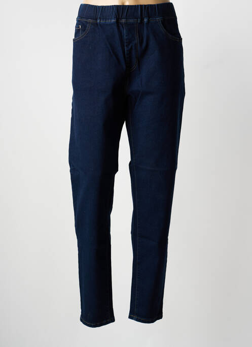 Jeans coupe droite stretch taille normale bleu VOGGO femme