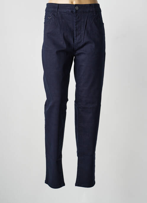 Pantalon droit stretch taille normale bleu VOGGO femme