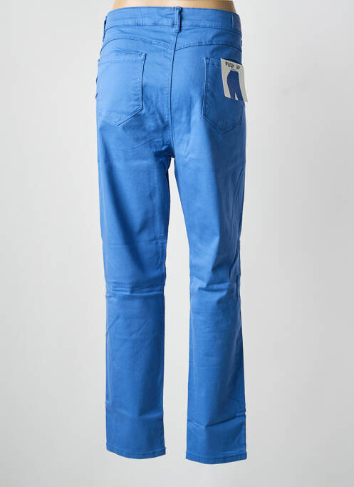 Pantalon droit stretch taille normale bleu VOGGO femme