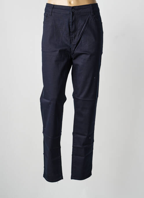 Pantalon droit stretch taille normale bleu VOGGO femme