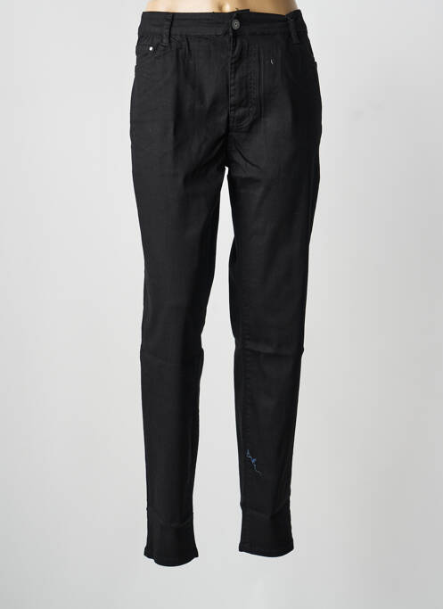 Pantalon droit stretch taille normale noir VOGGO femme