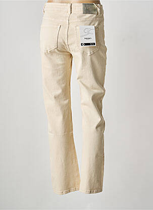 Jeans coupe droite stretch taille normale beige TOXIK3 femme