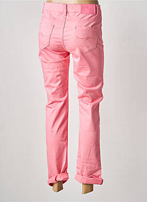 Pantalon slim tissage popeline taille normale rouge KY CREATION femme