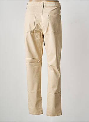 Pantalon droit stretch taille normale beige VOGGO femme