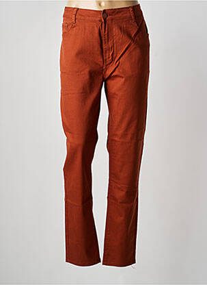 Pantalon droit stretch taille normale orange VOGGO femme