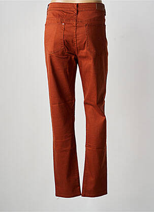 Pantalon droit stretch taille normale orange VOGGO femme