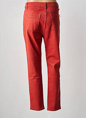 Pantalon droit stretch taille normale rouge VOGGO femme