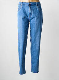 Jeans coupe droite stretch taille normale bleu VOGGO femme