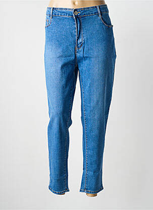 Jeans coupe slim stretch taille normale bleu VOGGO femme