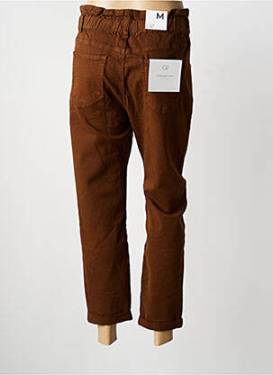 Pantalon 7/8 stretch taille normale marron Q2 femme