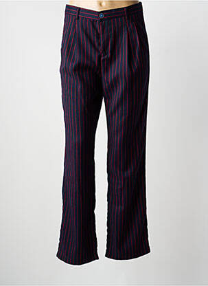 Pantalon droit tissage popeline taille normale bleu SARAH JOHN femme