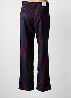 Pantalon droit tissage popeline taille normale bleu SARAH JOHN femme