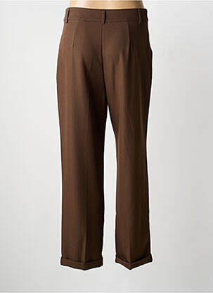 Pantalon droit stretch taille normale marron DROLE DE COPINE femme