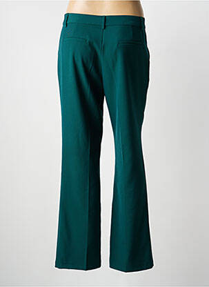 Pantalon droit tissage popeline taille normale vert MUSY MUSE femme