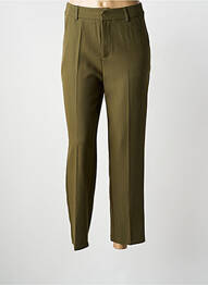 Pantalon droit stretch taille normale vert DROLE DE COPINE femme
