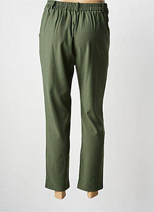 Pantalon 7/8 tissage popeline taille normale vert MAJOLICA femme
