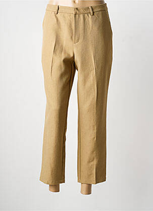 Pantacourt coupe droite taille normale beige SARAH JOHN femme