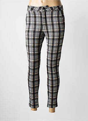 Pantalon 7/8 stretch taille normale gris LAURA JO femme