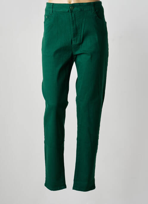 Pantalon droit stretch taille normale vert VOGGO femme