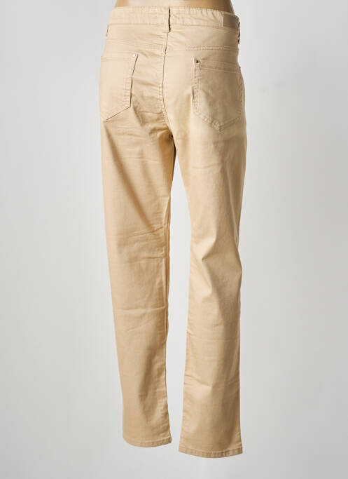 Pantalon droit stretch taille normale beige VOGGO femme