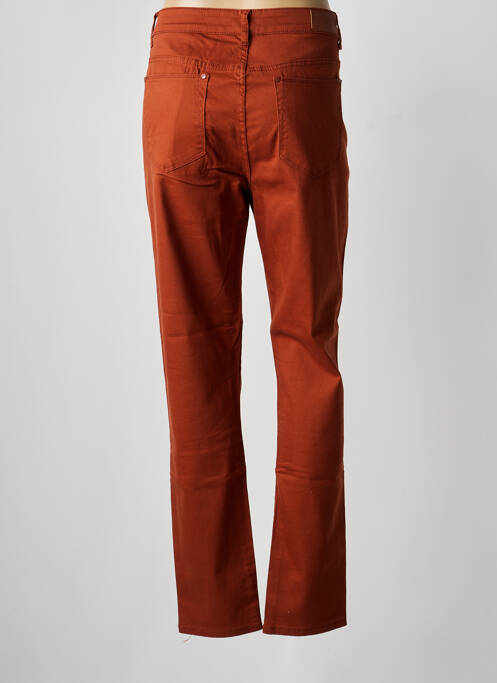 Pantalon droit stretch taille normale orange VOGGO femme