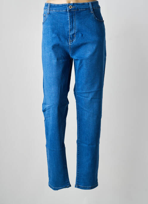 Jeans coupe slim stretch taille normale bleu VOGGO femme