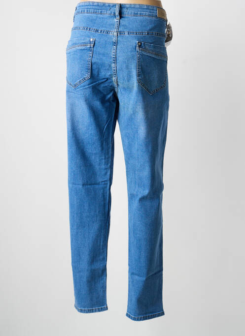 Jeans coupe droite stretch taille normale bleu VOGGO femme