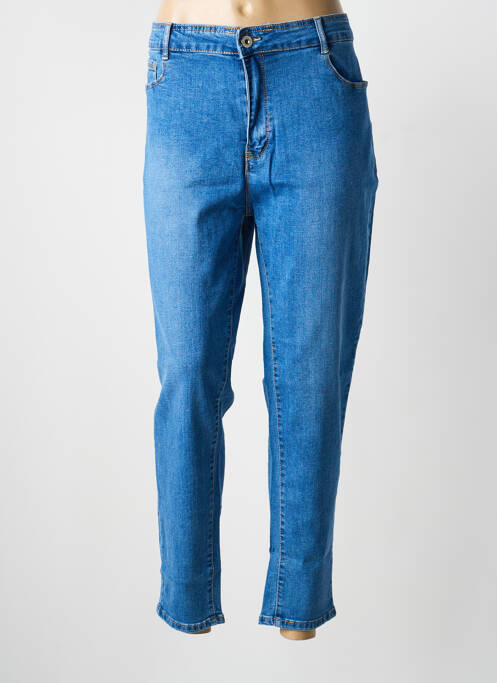 Jeans coupe slim stretch taille normale bleu VOGGO femme