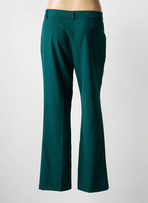 Pantalon droit tissage popeline taille normale vert MUSY MUSE femme