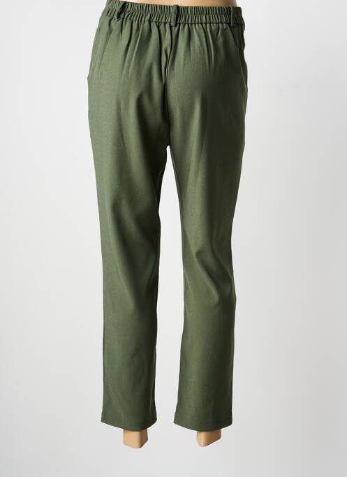 Pantalon 7/8 tissage popeline taille normale vert MAJOLICA femme