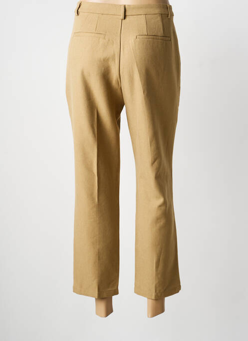 Pantacourt coupe droite taille normale beige SARAH JOHN femme
