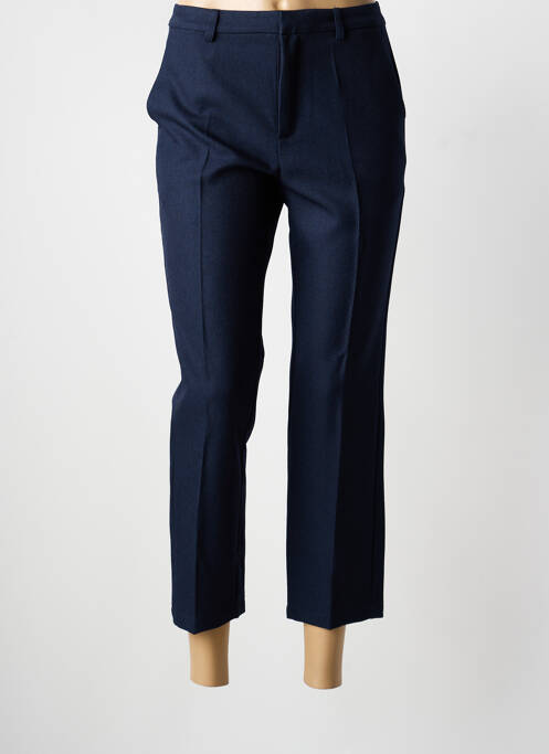 Pantacourt coupe droite taille normale bleu SARAH JOHN femme