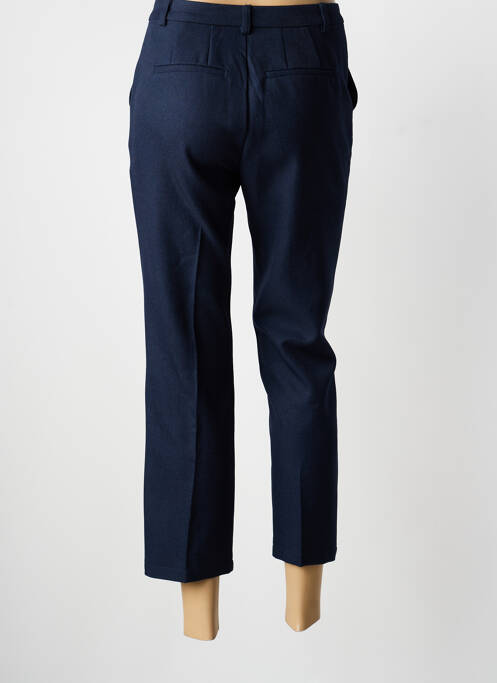 Pantacourt coupe droite taille normale bleu SARAH JOHN femme